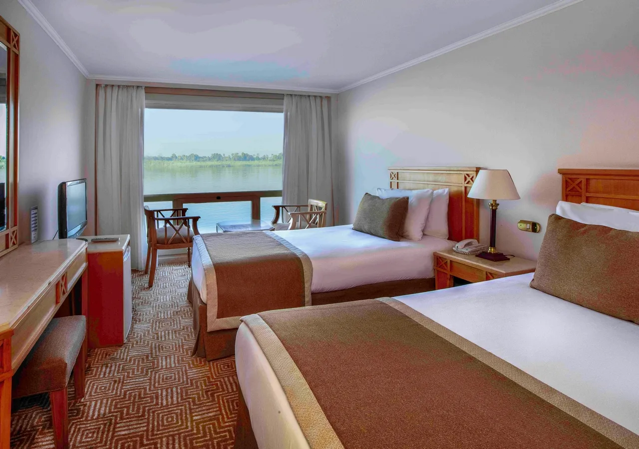 Cabin aboard the JAZ Crown Emperor Nile Cruise Nile cruise